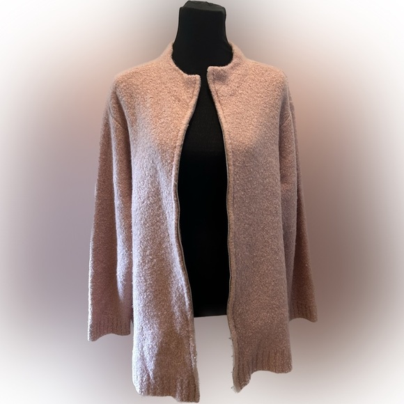 Vintage JonesNewYork Oversized wool blend full Zip Sweater sale 3X - Picture 1 of 9